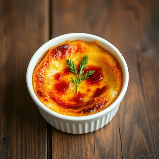 Crab Brulee Recipes with golden crust and herbs