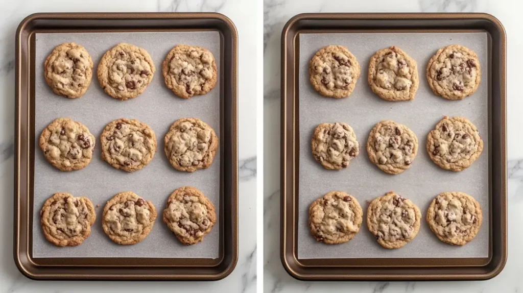 Flat Vs. Thick Toll House Cookies Recipes Side By Side