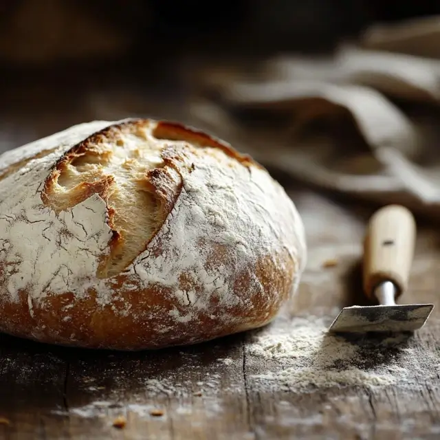 Freshly Baked Sourdough Loaf