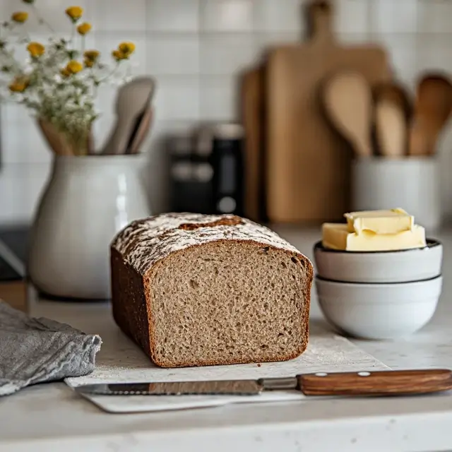 Quick Bread Loaf And Butter